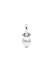 Pearl & Arrows Mini Dangle Charm - Sterling silver