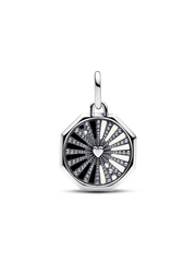FINAL SALE - Yin & Yang Dangle Charm - Sterling silver