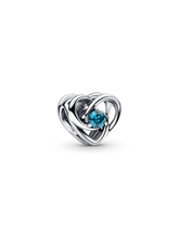 FINAL SALE - Entwined Heart Charm for UNICEF - Sterling silver