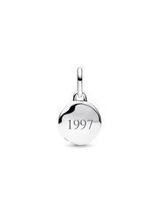 FINAL SALE - Engravable Mini Medallion Charm - Sterling silver