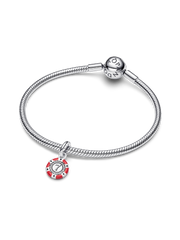 Lucky Chip Dangle Charm - Sterling silver