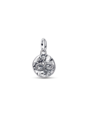 Infinity Snake Medallion Charm - Sterling silver
