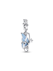 Winged Dangle Charm - Sterling silver