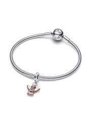 Gingerbread Angel Dangle Charm - Sterling silver