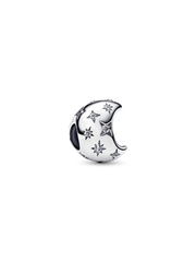 Crescent Moon Charm - Sterling silver