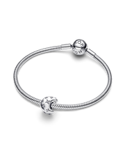 Crescent Moon Charm - Sterling silver