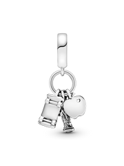 Symbols of New York City Dangle Charm - Sterling silver
