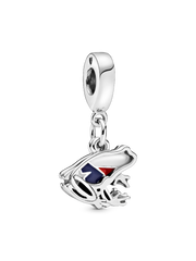 Puerto Rico Frog Dangle Charm - Sterling silver