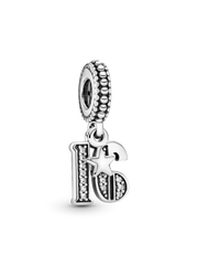 16th Celebration Charm - Sterling silver