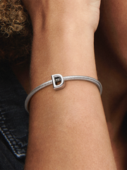 Letter D Alphabet Charm - Sterling silver