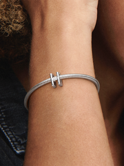 Letter H Alphabet Charm - Sterling silver