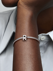 Letter R Alphabet Charm - Sterling silver
