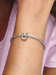 Letter U Alphabet Charm - Sterling silver