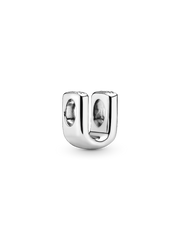 Letter U Alphabet Charm - Sterling silver