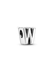 Letter W Alphabet Charm - Sterling silver