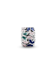 Butterflies Clip Charm - Sterling silver