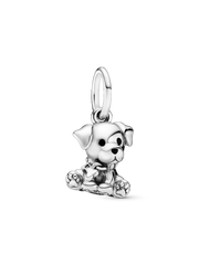 Labrador Puppy Dog Dangle Charm - Sterling silver