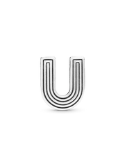 FINAL SALE - Pandora Reflexions™ Letter U Clip Charm - Sterling silver