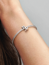 Sparkling Capricorn Zodiac Charm - Sterling silver