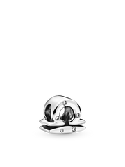 Sparkling Libra Zodiac Charm - Sterling silver