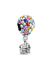 Disney Pixar Up House & Balloons Charm - Sterling silver