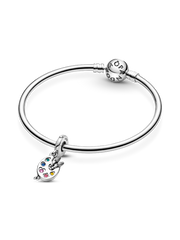 Artist's Palette Dangle Charm - Sterling silver