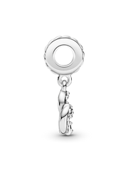 Pretzel Dangle Charm - Sterling silver