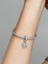 15th Birthday Dangle Charm - Sterling silver