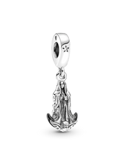 Virgin of Guadalupe Motif Dangle Charm - Sterling silver