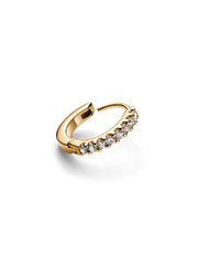Pandora Era Lab-grown Diamond Hoop Earrings 14K Gold - 0.009 ct TW, 14k gold