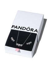 Halo Heart Trio Jewelry Gift Set - Sterling silver
