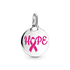 FINAL SALE - Hope Pink Ribbon Pendant