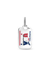 USA Postcard Dangle Charm - Sterling silver
