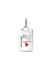 USA Postcard Dangle Charm - Sterling silver