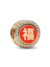 Chinese Fortune & Prosperity Charm - 14k gold plating