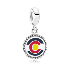 Colorado Flag Dangle Charm