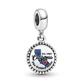 FINAL SALE - California State Map Dangle Charm