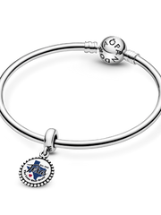 FINAL SALE - Texas State Map Dangle Charm - Sterling silver