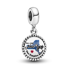 FINAL SALE - New York State Map Dangle Charm