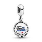 FINAL SALE - Virginia Map Dangle Charm