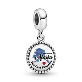 FINAL SALE - Alaska Map Dangle Charm