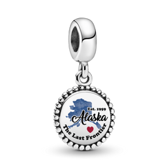 FINAL SALE - Alaska Map Dangle Charm