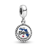 FINAL SALE - Florida Map Dangle Charm
