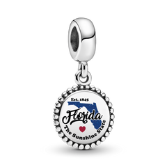 FINAL SALE - Florida Map Dangle Charm