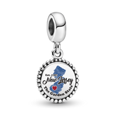 FINAL SALE - NJ Map Dangle Charm