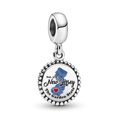 FINAL SALE - NJ Map Dangle Charm