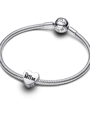 Dance Mom Heart Charm - Sterling silver