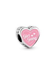 Girl Gang Heart Charm - Sterling silver