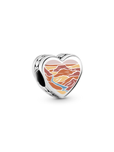 Arizona Heart Charm - Sterling silver