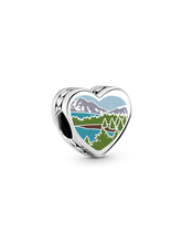 Colorado Heart Charm - Sterling silver